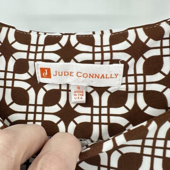 JUDE CONNALLY beth dress jude cloth sleeveless sundress tank a line brown S - Picture 5 of 6